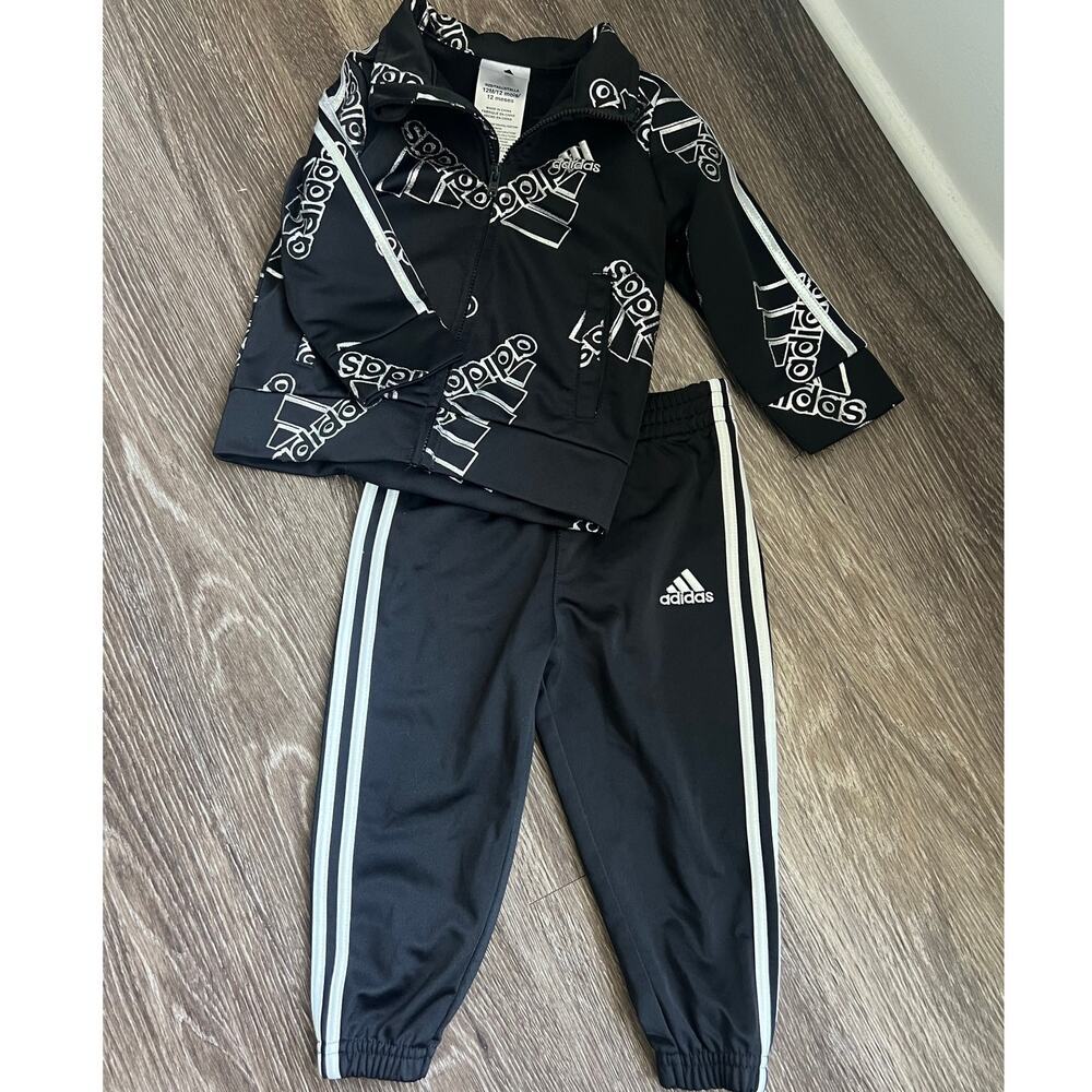 Adidas Black Track Set size 12 months